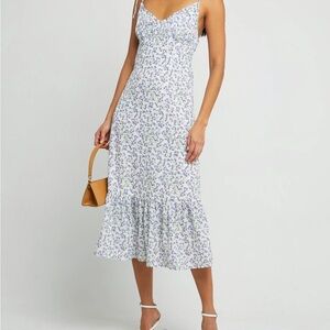 NEW NWT OPT FewModa Kylie white and purple floral dress